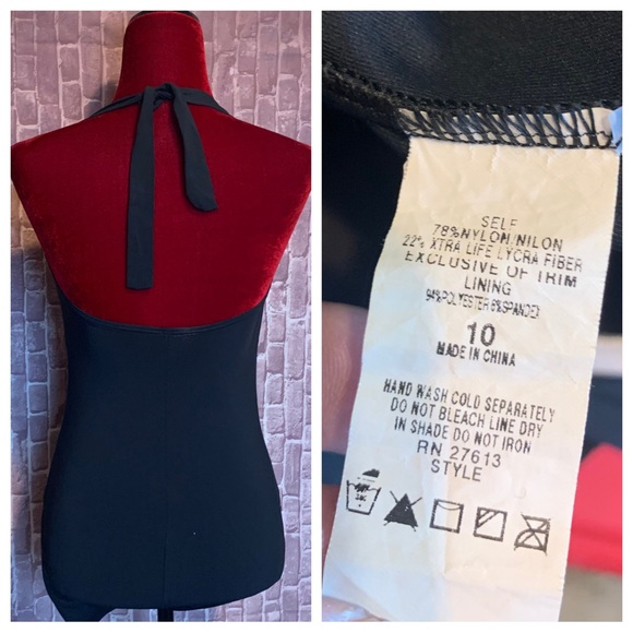 Black & White Nautical Retro-Look Swimsuit { Bleu Rod Beattie } - Picture 5 of 8